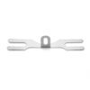 BRACKET AJUSTABLE PARA SALPICADERA EN 120MM DE LARGO X 25MM ANCHO EN ACERO CROMADO