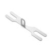 BRACKET AJUSTABLE PARA SALPICADERA EN 120MM DE LARGO X 25MM ANCHO EN ACERO CROMADO