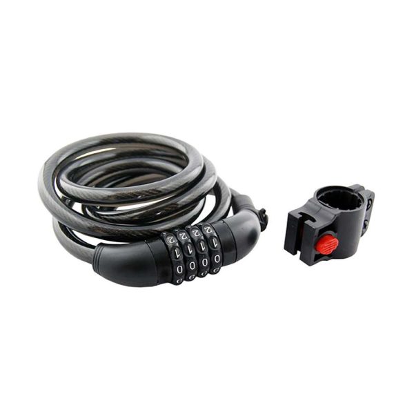 CANDADO D/CABLE 12x150CM NEGRO COMBINACION