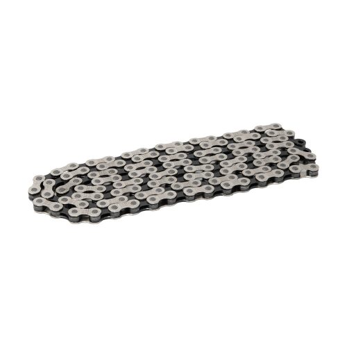 CADENA C-8  1/2"X3/32" DE 116 ESLABONES INCLUYE EASY-LINK PARA 8 VELOCIDADES EN COLOR PLATA/NEGRO PARA MTB/RUTA MARCA-TEC