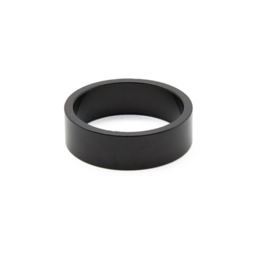 ESPACIADOR DE ALUMINIO PARA JUEGO DE DIRECCIÓN Ø 28.6MM X 10MM NEGRO (5 PZS)