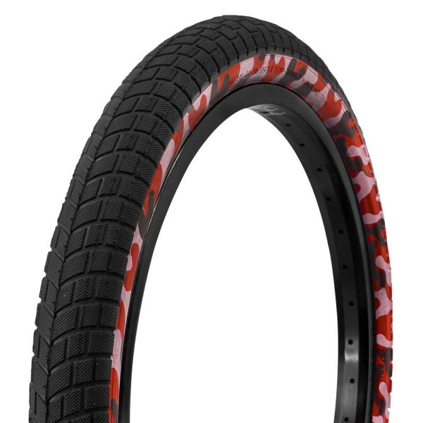 LLANTA PARA R-20 X 2.125 CAMUFLAJE ROJA