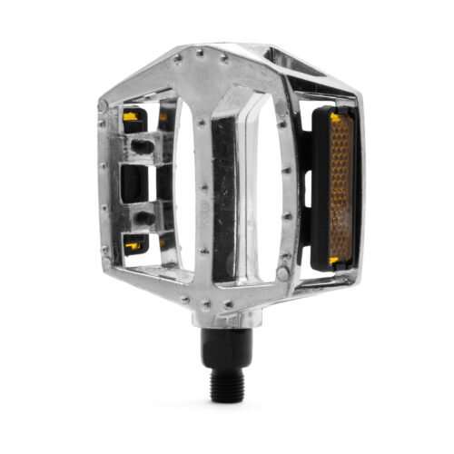 PEDAL 1/2" TIPO BMX EN ALEACION METALICA COLOR PLATA CON BALA  "WP313" NECO