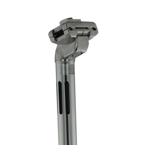 POSTE DE ASIENTO ALUM 25.4x350MM PLATA C/RANURAS