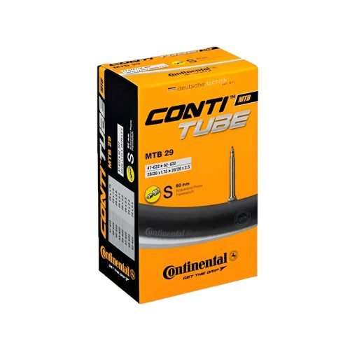 CNTCM10-02 CAMARA CONTINENTAL MTB MEDIDA 29"X1.9/2.4 VALVULA FRANCESA DE 60MM NEGRA