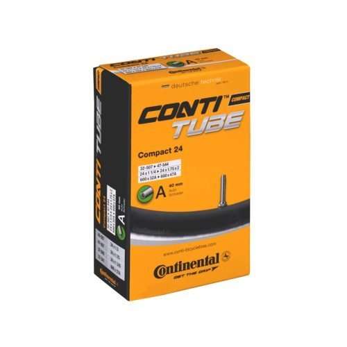 CNTCM12-01 CAMARA CONTINENTAL COMPACT MEDIDA 24"X1.25/1.9 VALVULA AMERICANA DE 40MM NEGRA