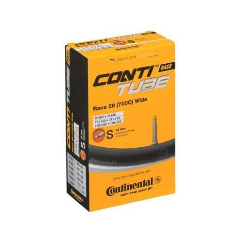 CNTCM13-01 CAMARA CONTINENTAL RACE TUBE MEDIDA 700X25C/32C VALVULA FRANCESA DE 42MM NEGRA