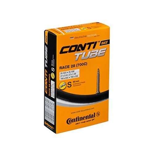 CAMARA CONTINENTAL RACE TUBE MEDIDA 700X20C/25C VALVULA FRANCESA DE 60MM NEGRA