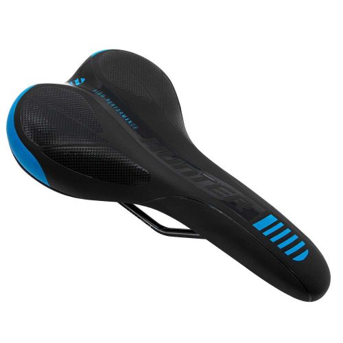 ASIENTO HUNTER RIEL ACERO MTB NEGRO/AZU