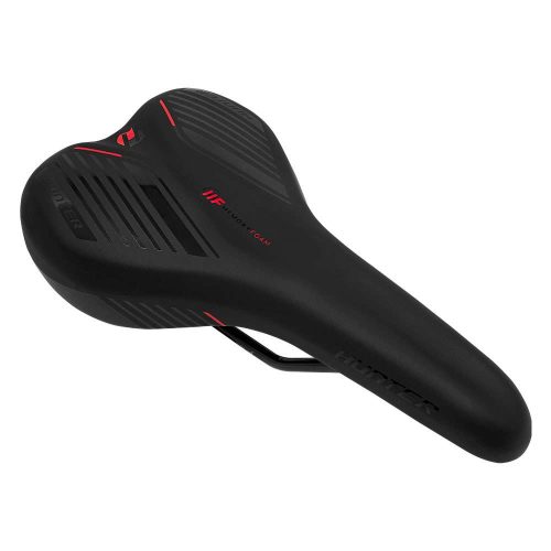 ASIENTO MEMORY FOAM COLOR NEGRO CON ROJO