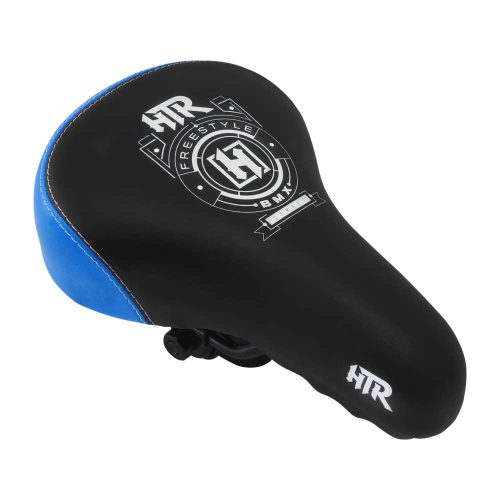 ASIENTO BMX NEGRO/AZU RIE ACERO "HUNTER"