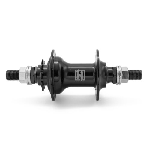 MAZA TRASERA BMX EN ALUMINIO NEGRO 36H/14G C/CASSETTE 9D EJE 14MM OLD 115MM BALERO SELLADO HTR