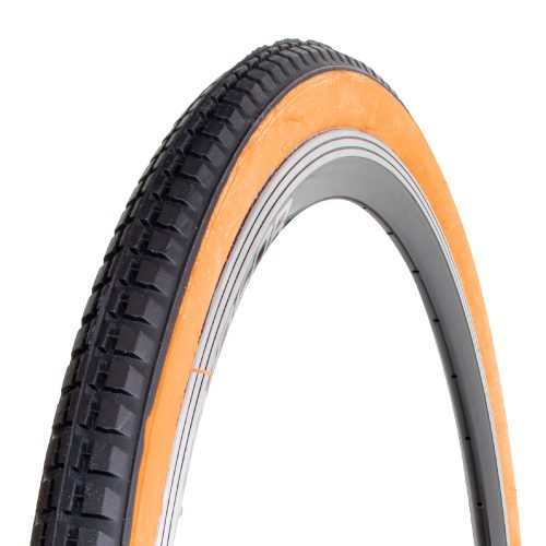 LLANTA 28X1 1/2 MOD. S-131  LIGERA  P/CARRERA  COLOR NEGRO PARED CAFÉ MARCA DELI
