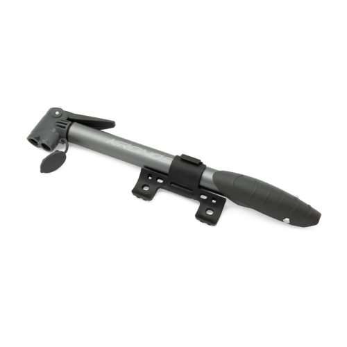 BOMBA DE MANO EN PLASTICO/ALUMINIO CABEZAL REVERSIBLE PARA VALVULA AMERICANA/FRANCESA CAP. MAXIMA 80PSI COLOR NEGRO MARCA KRONOS