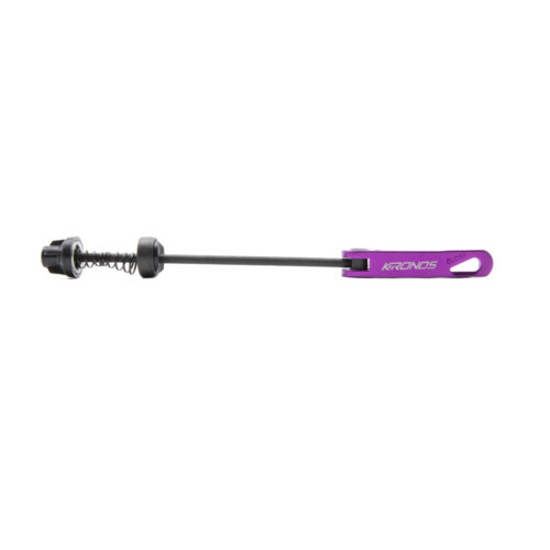 BLOQUEO PARA MAZA DELANTERA EN ALUMINIO DE 145MM COLOR MORADO MARCA KRONOS