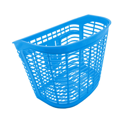 CANASTILLA PLASTICA PARA BICICLETA 20" MEDIDA 30X20X20CM COLOR AZUL MARCA KRONOS