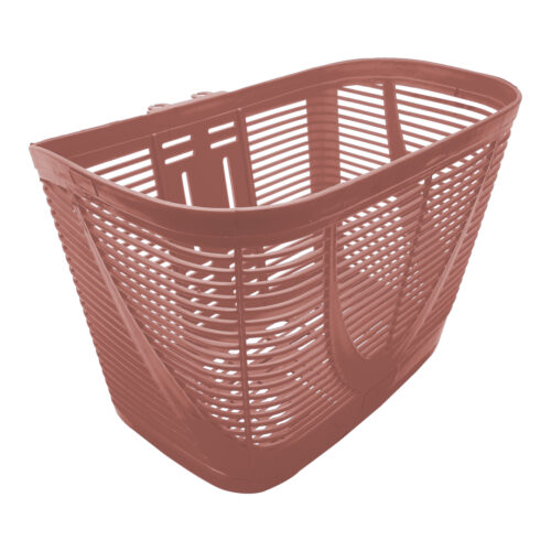CANASTILLA PLASTICA PARA BICICLETA 26" MEDIDA 34X29X25CM COLOR CAFE MARCA KRONOS