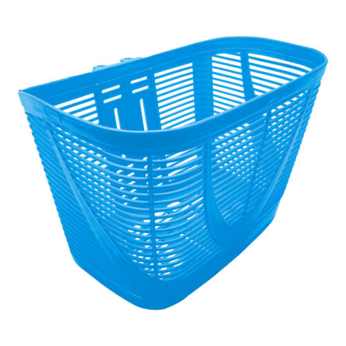 CANASTILLA PLASTICA PARA BICICLETA 26" MEDIDA 34X29X25CM COLOR AZUL MARCA KRONOS