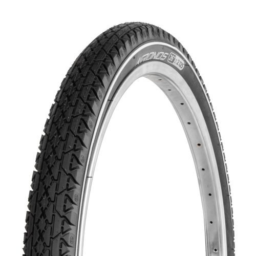 Llanta Kronos Cruiser 26x2.125 Negra con Línea Blanca - Producto de Ciclismo