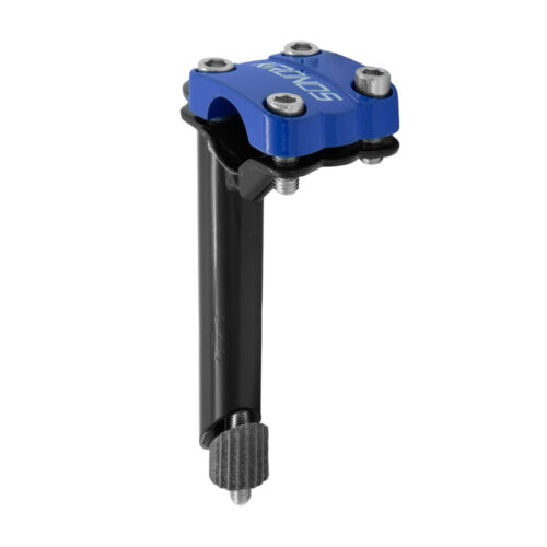 POSTE PARA MANUBRIO TIPO CROSS EN ACERO 22.2MM EXT. 40MM COLOR AZUL KRONOS
