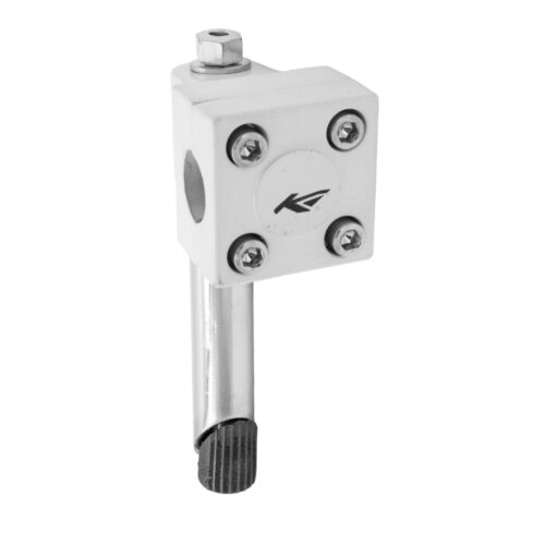 POSTE PARA MANUBRIO P/BMX EN ACERO 22.2MM EXT. 65MM TORNILLO P/ROTOR COLOR BLANCO KRONOS