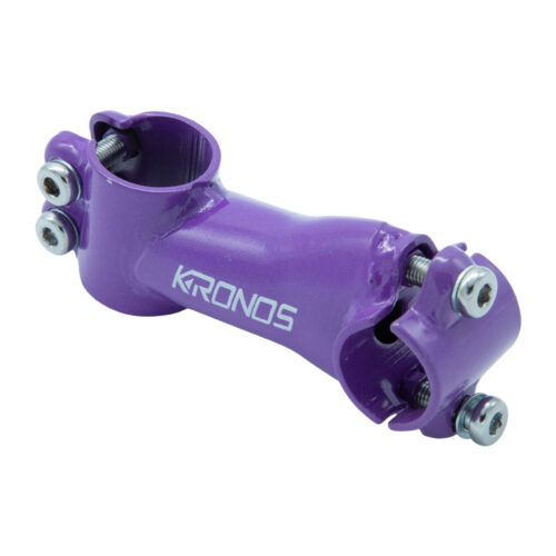 POSTE PARA MANUBRIO MTB EN ACERO OVER P/MANUBRIO 25.4MM EXT. 80MM TORNILLO ALLEN COLOR MORADO KRONOS