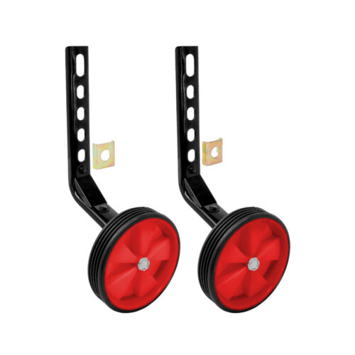 RUEDAS AUXILIARES PLASTICO CON RECUBRIMIENTO EN HULE   KRONOS 4.3"  PARA R-12" A R-20" COLOR ROJO