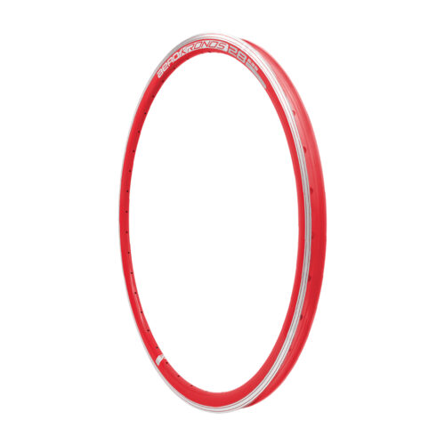 ARO R-28 AERODINÁMICO DE 36HX14G PARA VÁLVULA AMERICANA CON PERFIL 29.5MM ALTO X 19.6MM ANCHO INTERNO X 25MM ANCHO EXTERIOR COLOR ROJO KRONOS