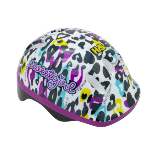 CASCO INFANTIL SWEET GIRL NEGRO/ROSA MERCURIO