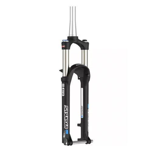 SUSPENSION DE AIRE R-29" SUNTOUR XCR32 TUBO DE DIRECCION CONICO EN ALUMINIO /  BLOQUEO REMOTO /MONTAJE FRENO PM/ 100MM RECORRIDO /  EJE PASANTE OLD 110MM