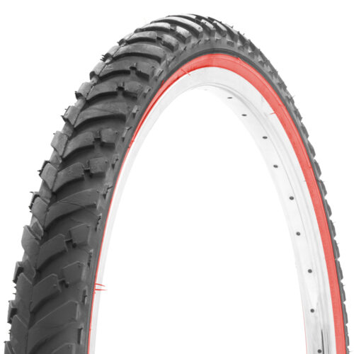 LLANTA PARA BICICLETA  26X 2.125 COLOR NEGRO/ROJO