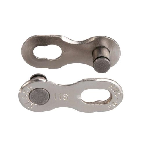 CONECTOR RE-UTILIZABLE KMC PARA CADENA 11 VELOCIDADES COLOR PLATA MOD. CL555R (2 PZS) COMPATIBLE CON CADENAS X11