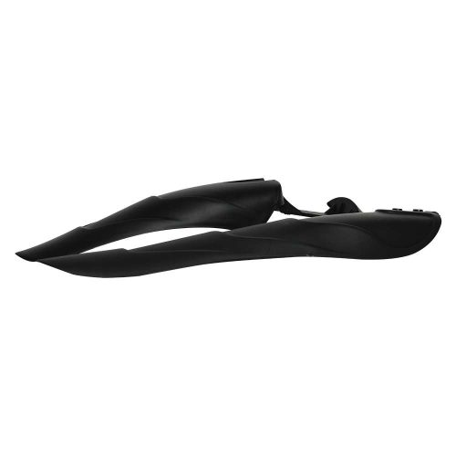 SALPICADERA R-26 PVC NEGRA CORTA COLA DE PATO