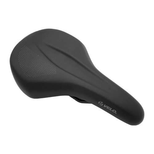 ASIENTO VELO VL-3644 COLOR NEGRO 258MM x 152MM RIEL ACERO PARA MTB/RUTA