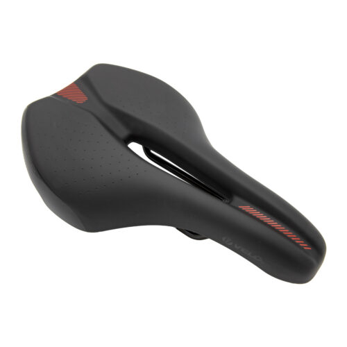 ASIENTO VELO VL-3629 COLOR NEGRO PROSTATICO 256MM x 158MM RIEL ACERO PARA MTB/RUTA