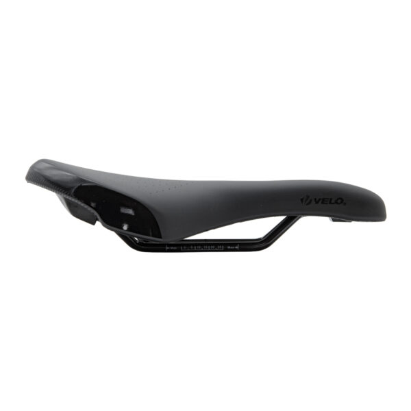 ASIENTO VELO VL-3629 COLOR NEGRO PROSTATICO 256MM x 158MM RIEL ACERO PARA MTB/RUTA