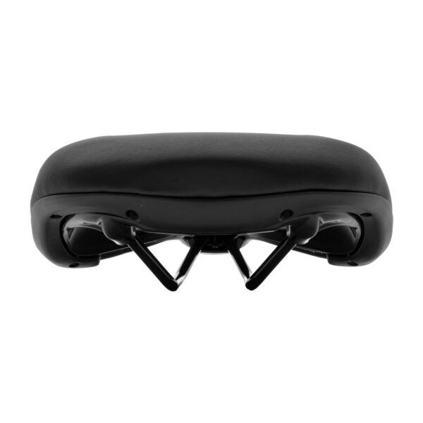 ASIENTO VELO VL-6592 COLOR NEGRO 260MM x 197MM RIEL ACERO PARA CIUDAD