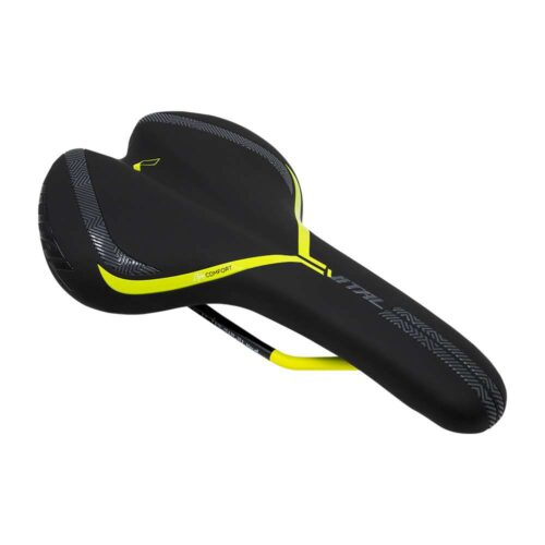 ASIENTO DIM 165MM WOMAN FIT NEGRO/AMARIL
