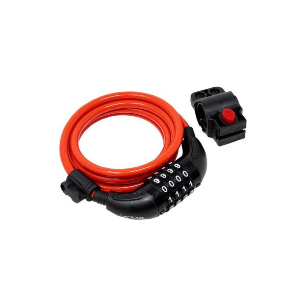 CANDADO MATCH COMB 8X185 C/SOPORT ROJO