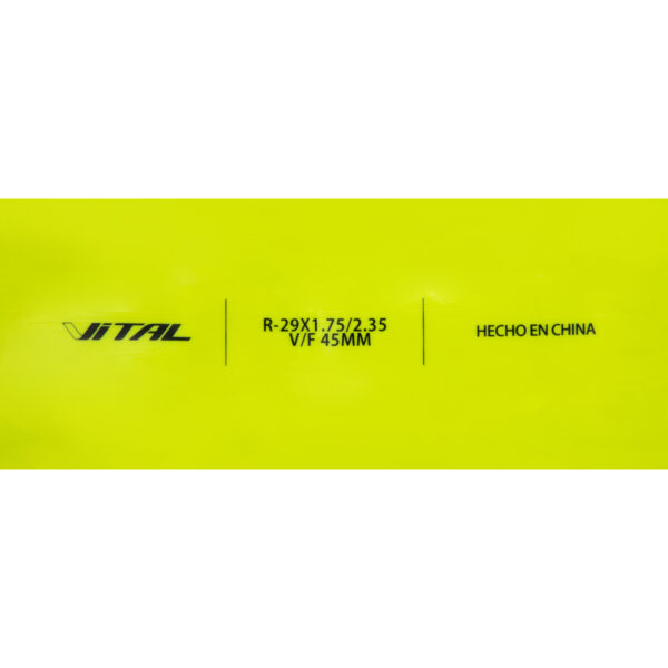 CAMARA EN TPU R-27.5X1.75/2.35 V/F 45MM 0.25MM ESPESOR ±53GR INCLUYE 3 PARCHES MARCA VITAL