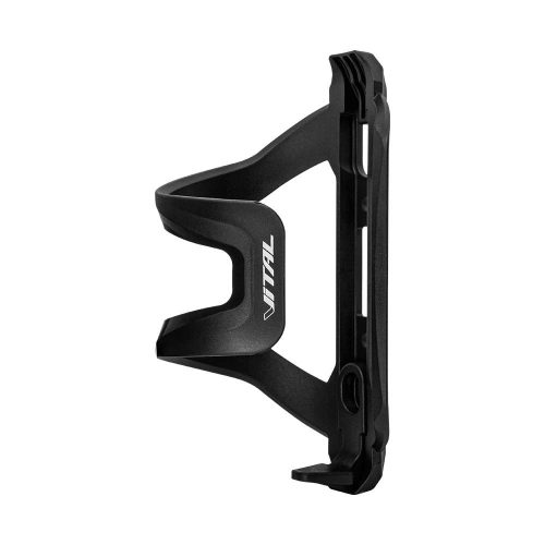 PORTA ANFORA LATERAL PARA BICICLETA VITAL EN POLIAMIDA NEGRO MATE