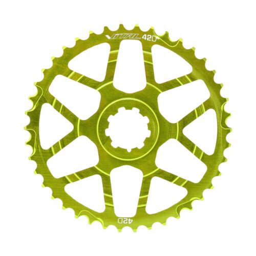 PIÑON SPROKET 42D VERDE AL 7075 CNC