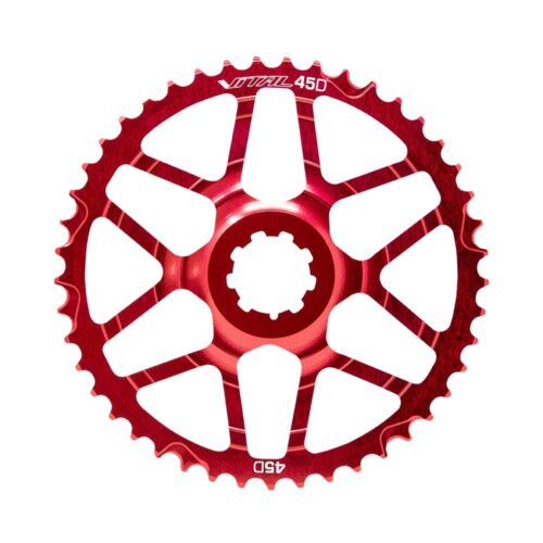 PIÑON SPROKET 45D ROJO AL 7075 CNC