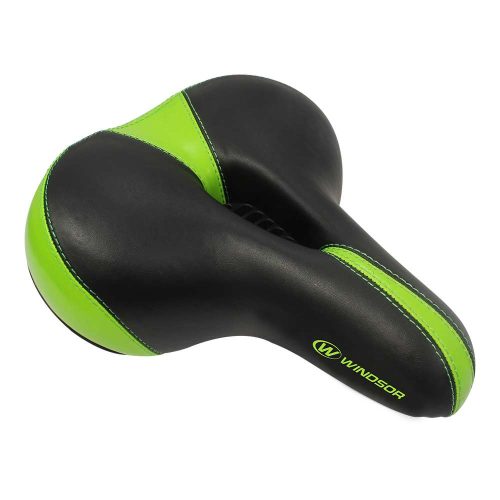 ASIENTO CITY/CRUISER NEGRO/VERDE "WINDSOR"