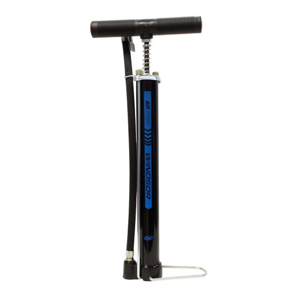 BOMBA PIE ACERO NG/AZL L:32CM V/A"WINDSOR"