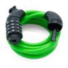 CANDADO PARA BICICLETA 8X185CM DE COMBINACION VERDE WINDSOR