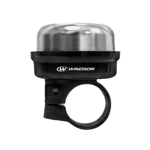 TIMBRE TAPA ALUM PLATA BASE NEGRA WINDSOR